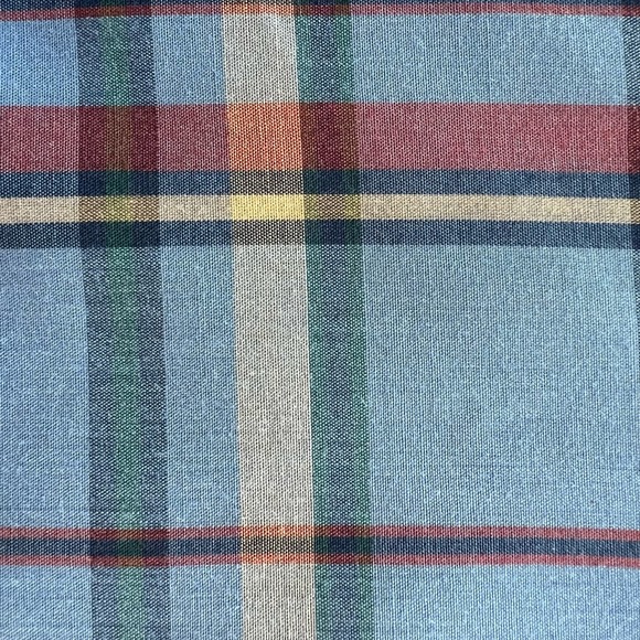 Vintage Lee Plaid Western Dress Shirt Cowboy Button Down Rodeo Ranch Blue Red M - Picture 7 of 9